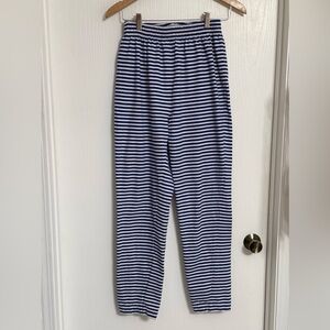 Striped Blue and White Ladies Pants by All Week Long